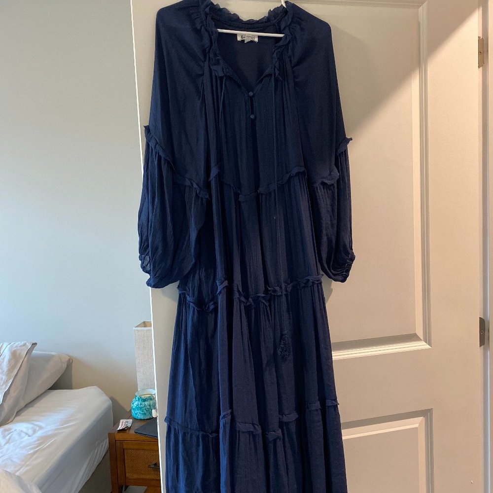 Maxi navy blue dress